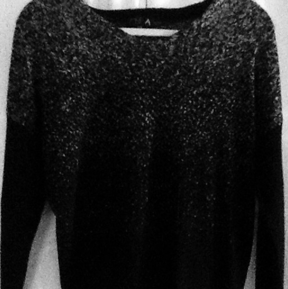 🖤Black Sweater 💋 Silver accent